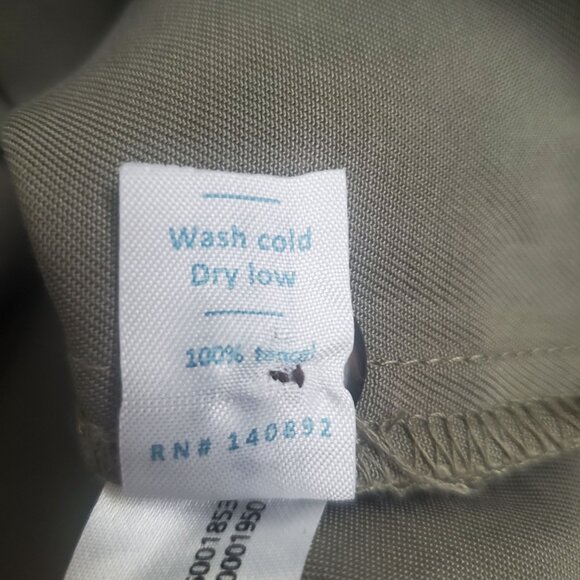 Marine Layer Renata dress Olive green sz medium button closure short sleeve new - Picture 8 of 16